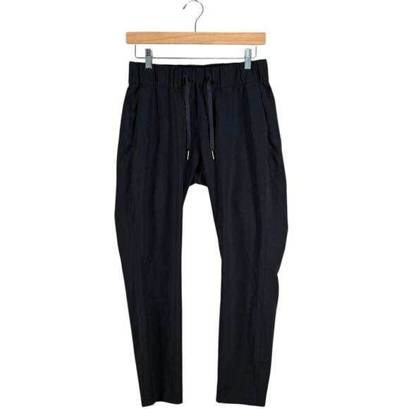 Lululemon Black Athleisure Pants Drawstring Waist Relaxed Fit Performance | 4 - Picture 2 of 10